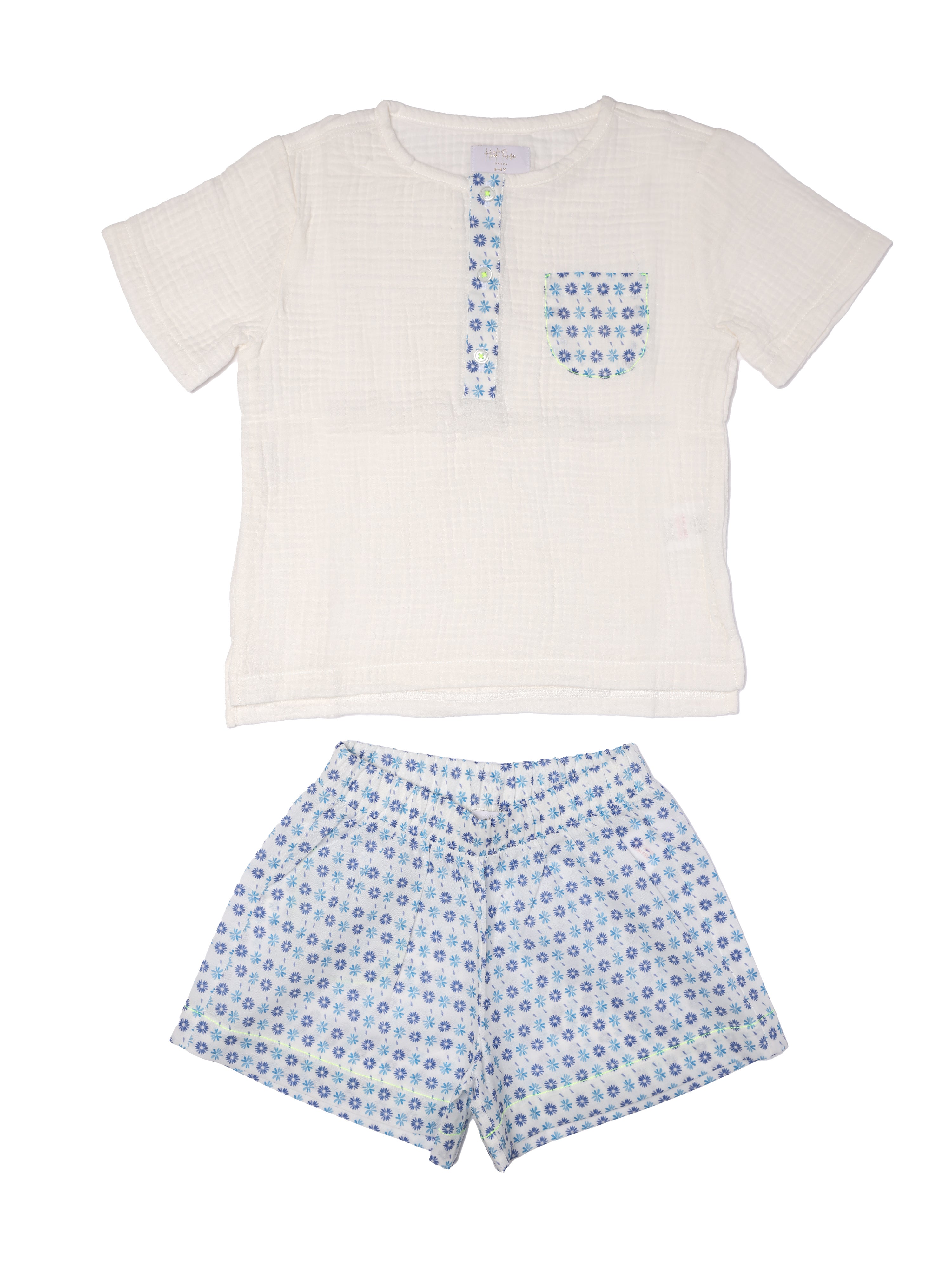 Unisex Camille Two-Piece Muslin Set