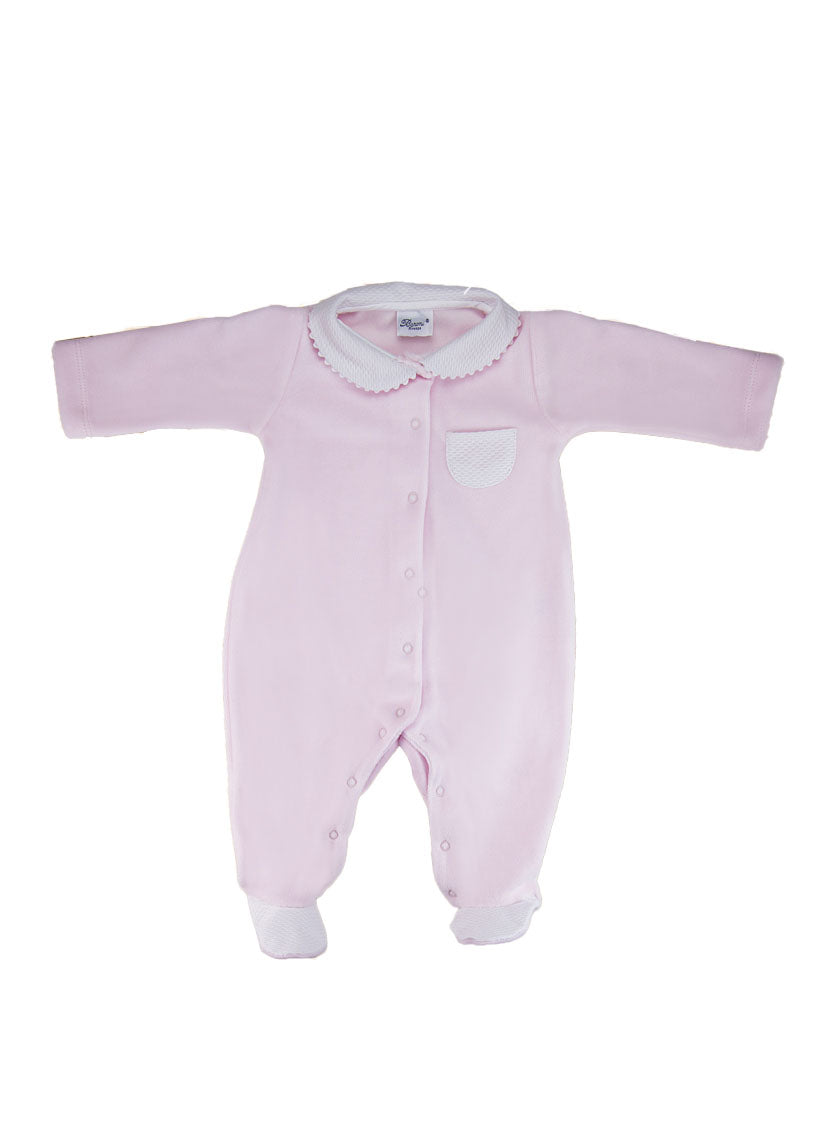 CHENILLE SLEEPSUIT ROSA