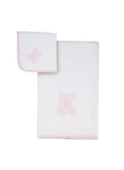 TEDDY BEAR MINI TOWEL SET PINK