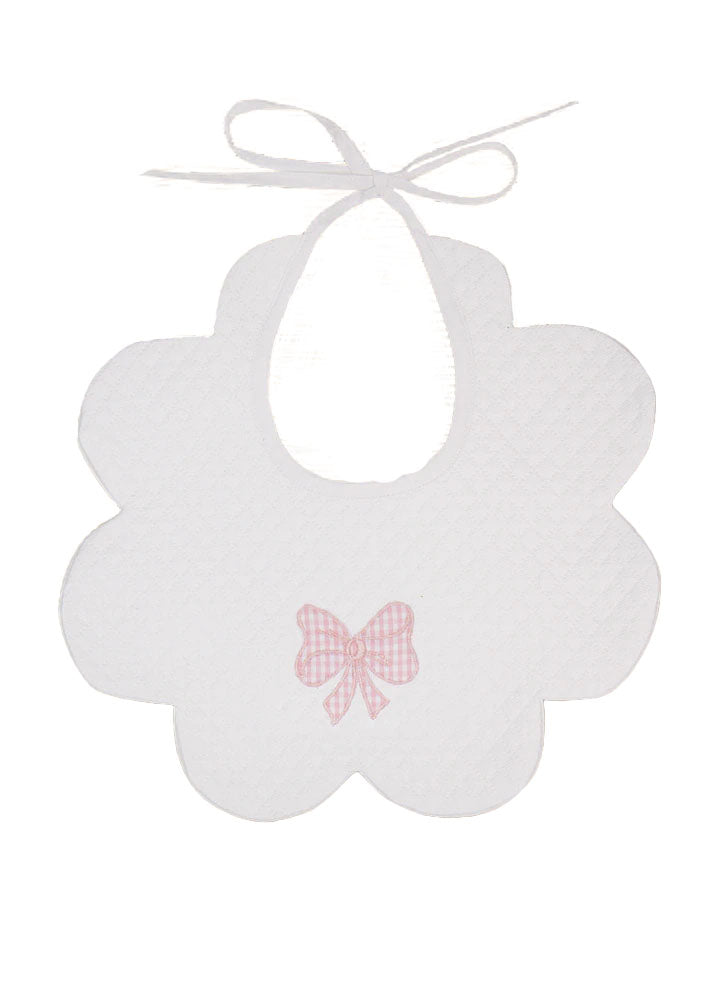 PINK BOW BIB