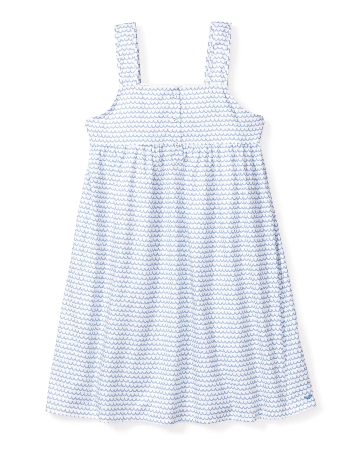 Girl's Twill Charlotte Nightgown in La Mer