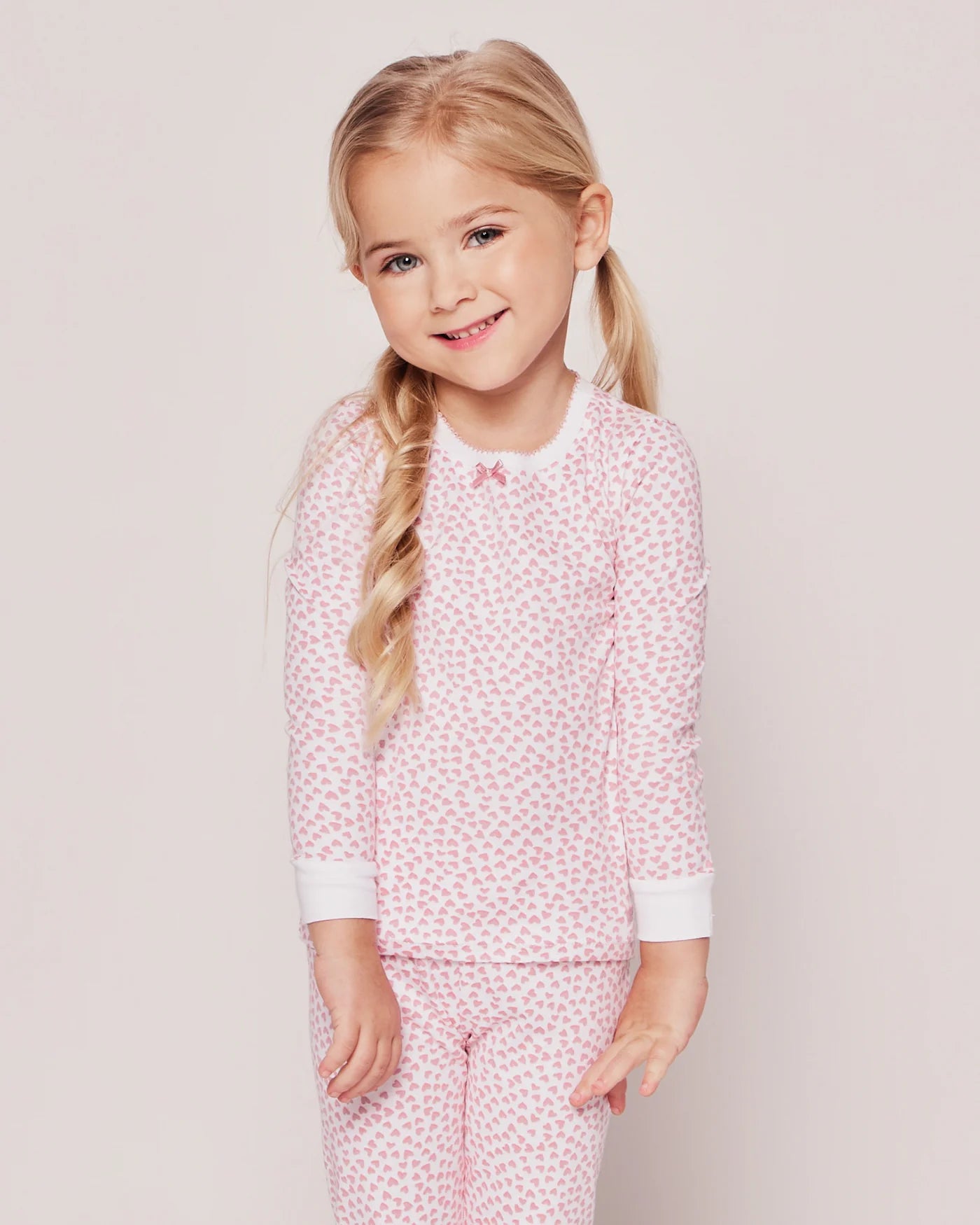 Kid's Pima Snug Fit Pajama Set in Sweethearts