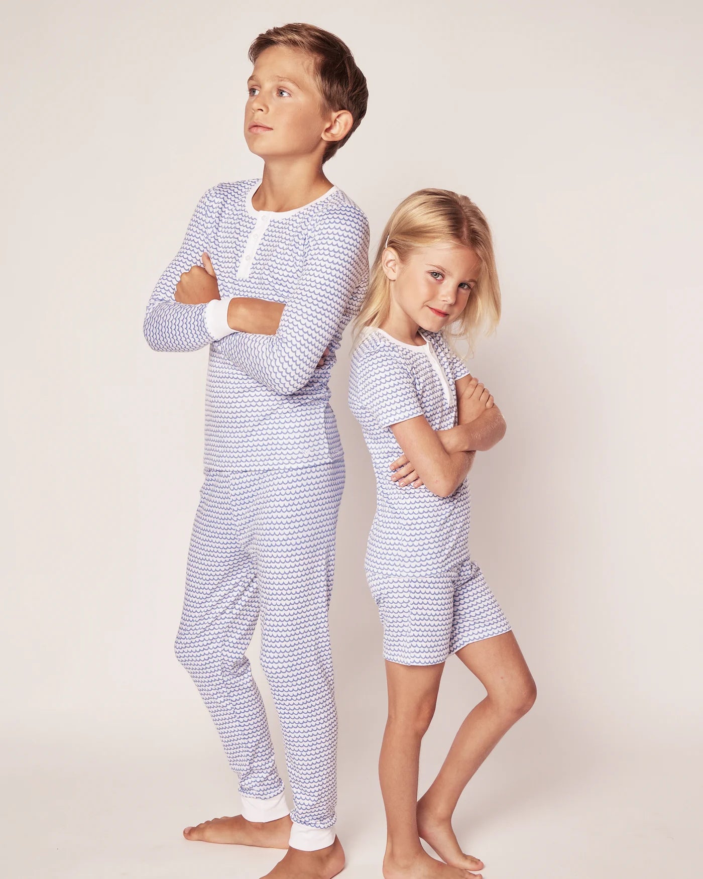 Kid's Pima Snug Fit Pajama Set in La Mer