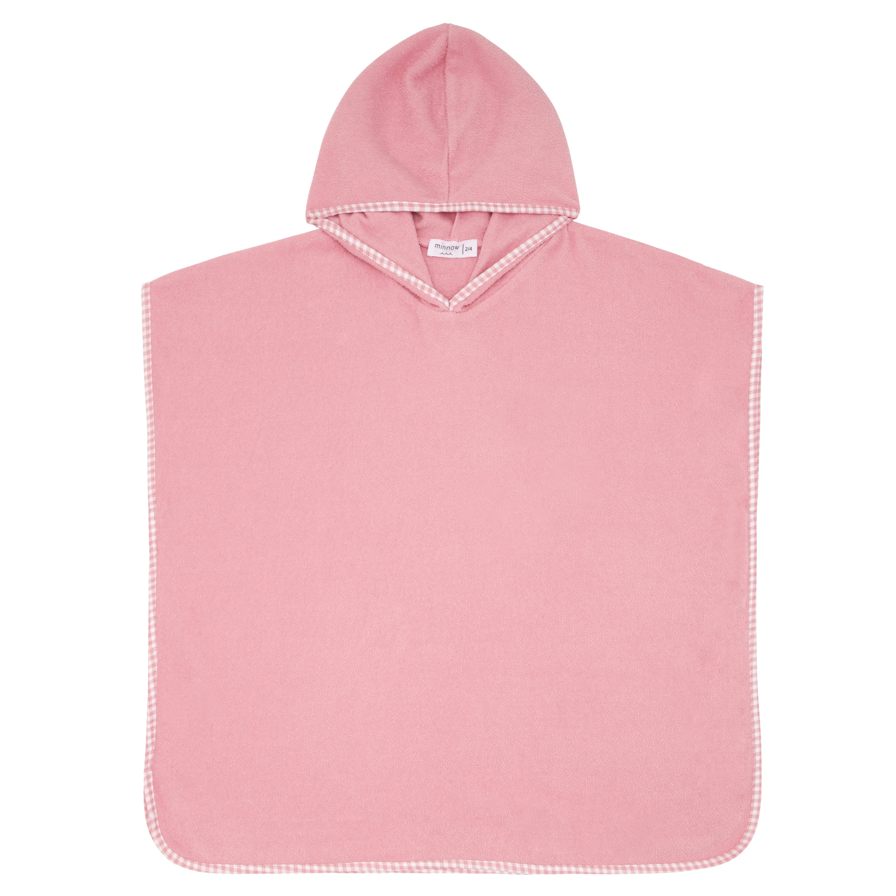 Unisex Pink French Terry Hooded Coverup