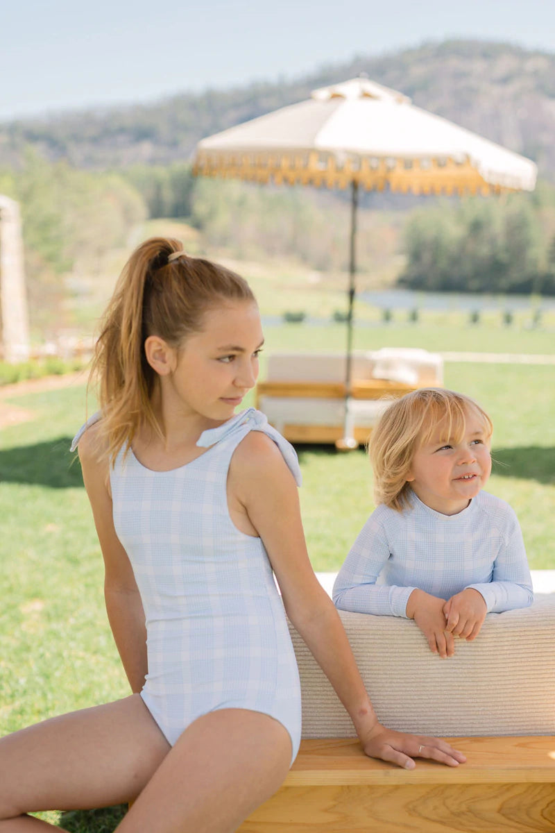 Tie knot one piece top swimsuit