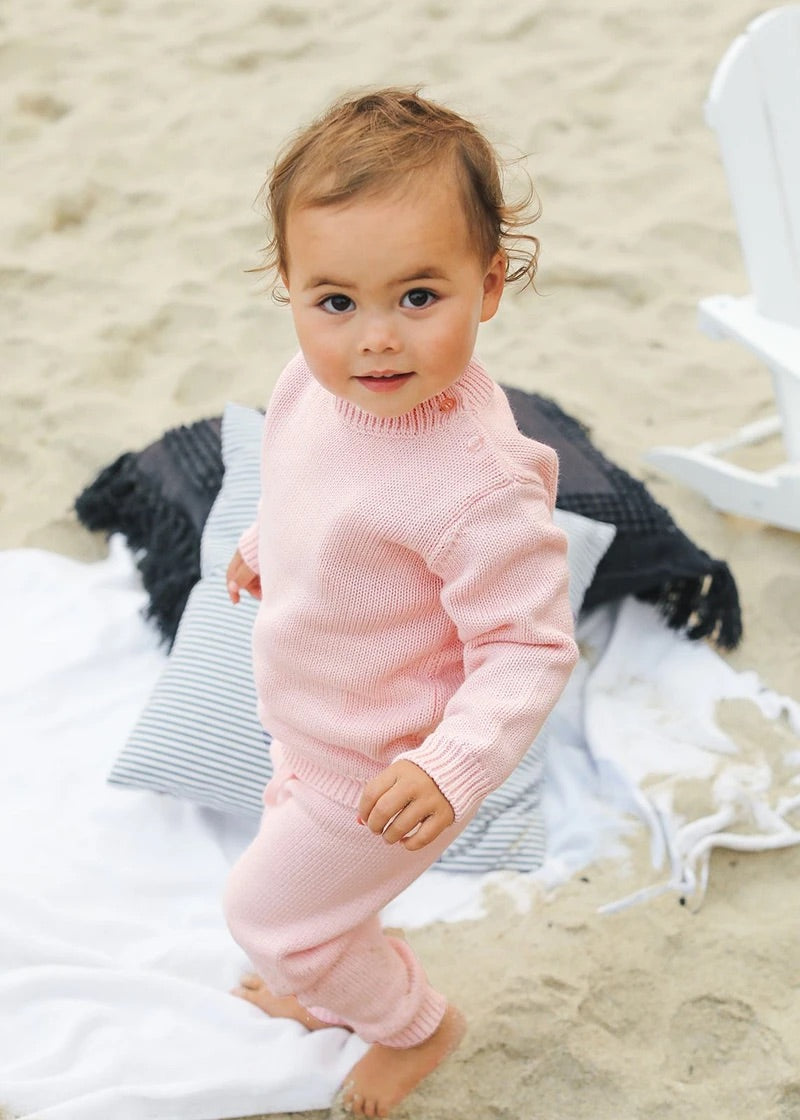 Soft Pink Knit Sweater