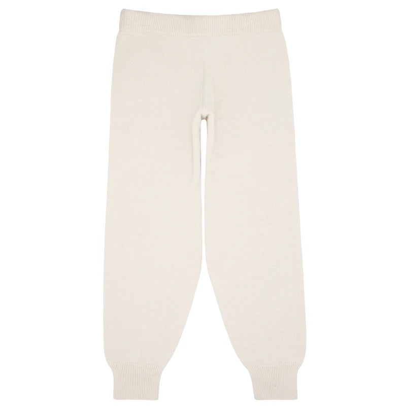 Women's Cream Knit Pant
