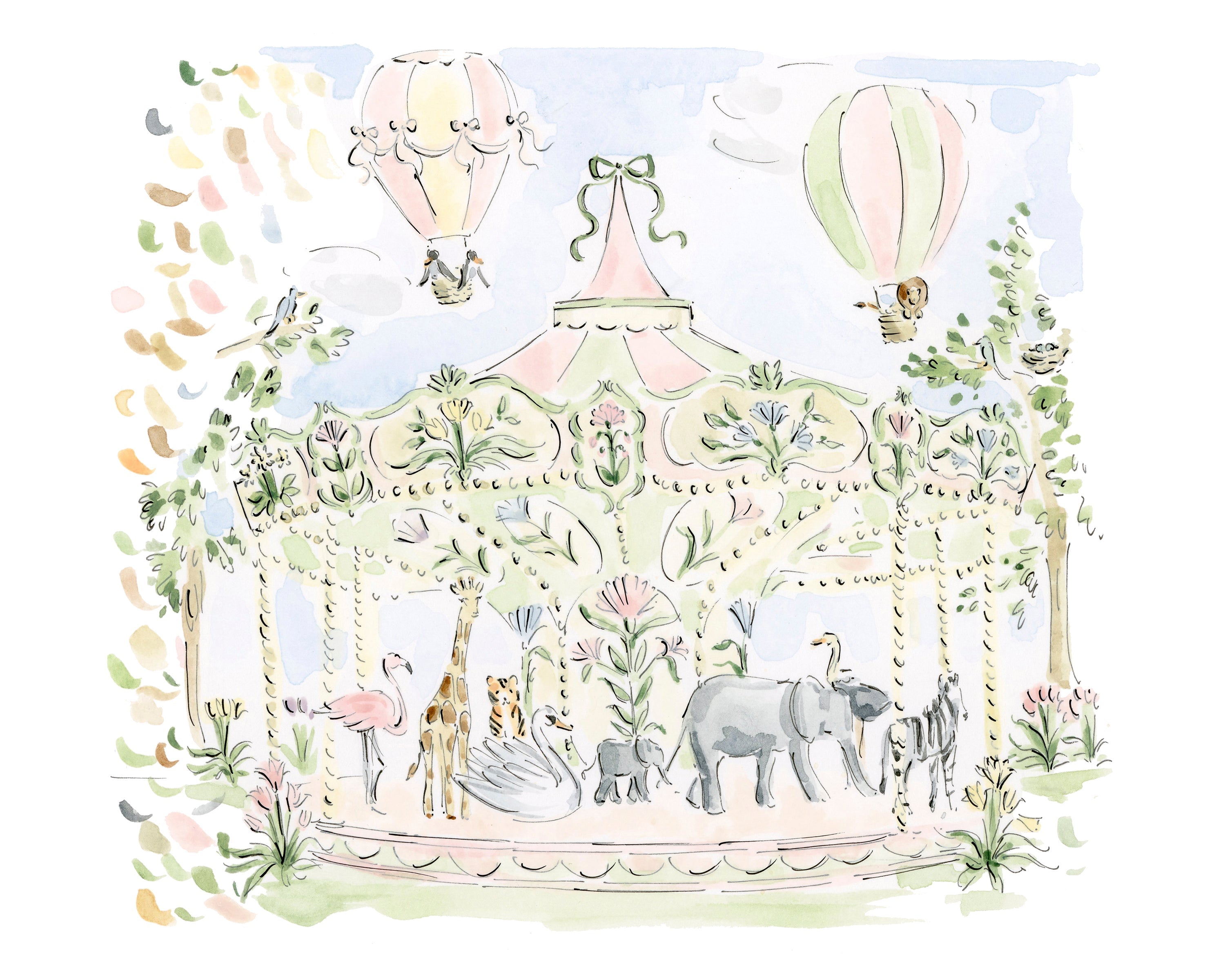 MERRY GO ROUND PRINT