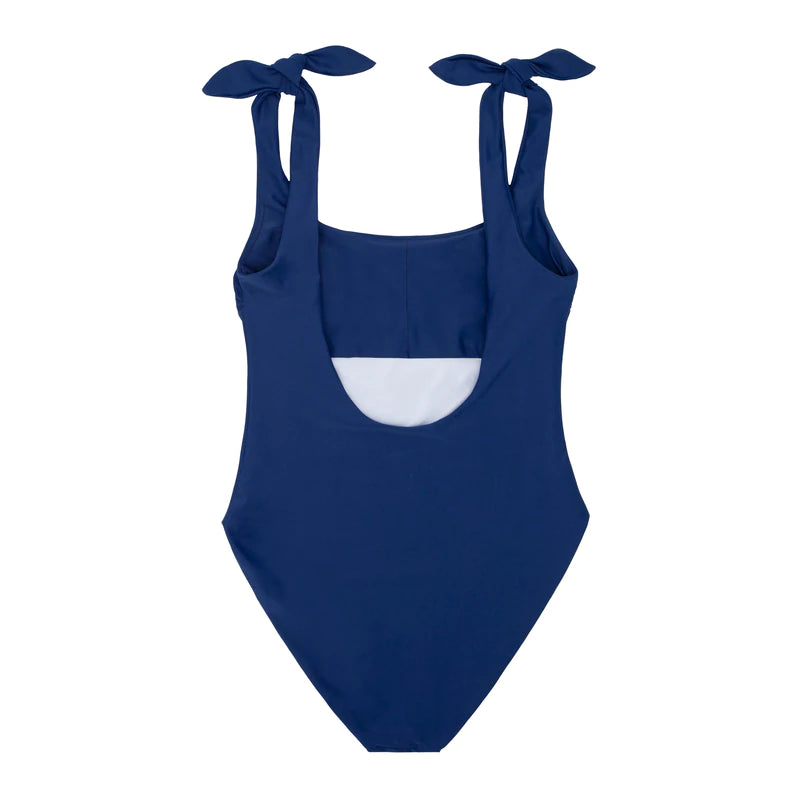 Women's Navy Tie Knot One Piece